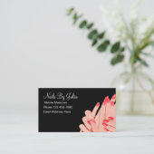 爪、 ネイルマニキュアハンズアンド爪、 ネイル 名刺 (スタンド正面)