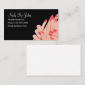 爪、 ネイルマニキュアハンズアンド爪、 ネイル 名刺 (正面/裏面)