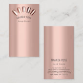 爪、 ネイルマニキュアペディキュアスキニーバラ金ゴールドプロ 名刺 (正面/裏面)