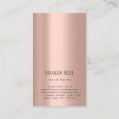 爪、 ネイルマニキュアペディキュアスキニーバラ金ゴールドプロ 名刺 (裏面)