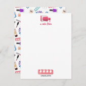 爪、 ネイルマニキュアペディキュア美しいサロン ノートカード (正面/裏面)