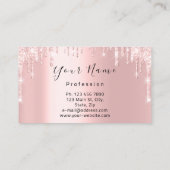 爪、 ネイルマニキュアメイクアップアーティストバラドリップスキスリップ 名刺 (裏面)