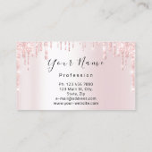 爪、 ネイルマニキュアメイクアップアーティストバラドリップス赤面リップ 名刺 (裏面)