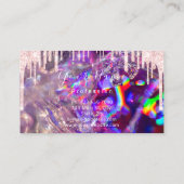 爪、 ネイルマニキュア化粧ホログラフィックキスリップVIP 名刺 (裏面)