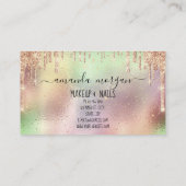 爪、 ネイルマニキュア化粧ホログラフィックリップバラキス 名刺 (裏面)