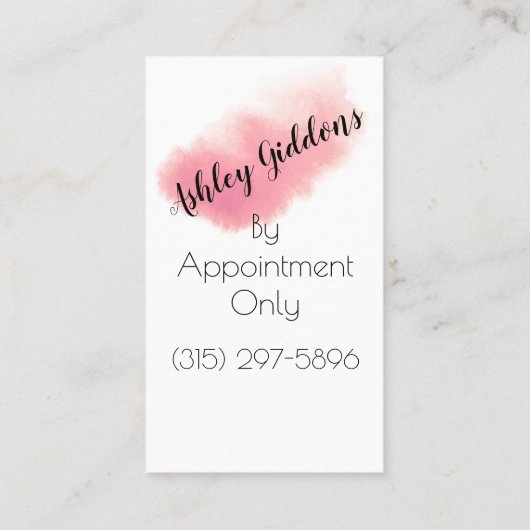 爪、 ネイルマニキュア 名刺 (裏面)