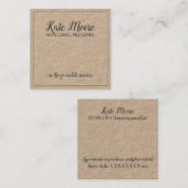 爪、 ネイルマニキュリストまたはペディキュリスト美しいサービス スクエア名刺 (正面/裏面)