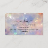 爪、 ネイルメイクアップアーティストラッシュバラマニキュアドリップ 名刺 (裏面)