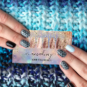 爪、 ネイルメイクアップアーティストラッシュバラマニキュアドリップ 名刺