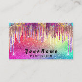 爪、 ネイルメイクアップ遺跡自筆証書漂流虹 名刺 (正面)