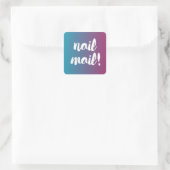 爪、 ネイルメール！シール スクエアシール (バッグ)