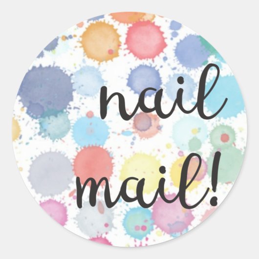 爪、 ネイルメール！シール ラウンドシール (正面)