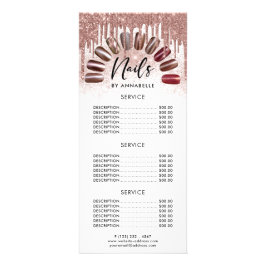 爪、 ネイルモダンバラ金ゴールド価格表 ラックカード