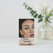 爪、 ネイルモダンビーサロンメイクアップアーティストフォト 名刺 (スタンド正面)