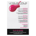 爪、 ネイルユニークサロンフライヤー