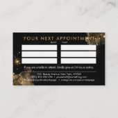 爪、 ネイルロゴグラフィック – Golden Texture 名刺 (裏面)