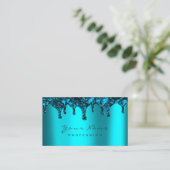 爪、 ネイルワックス脱毛脱毛海軍海ブルー 名刺 (スタンド正面)