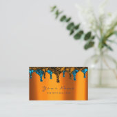 爪、 ネイルワックス脱毛脱毛青色銅蜜 名刺 (スタンド正面)