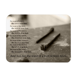 爪、 ネイル不足ことわざマグネット3' x 4'' マグネット