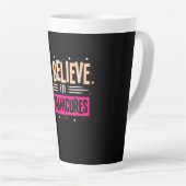 爪、 ネイル信じボス カフェラテマグ (右アングル)