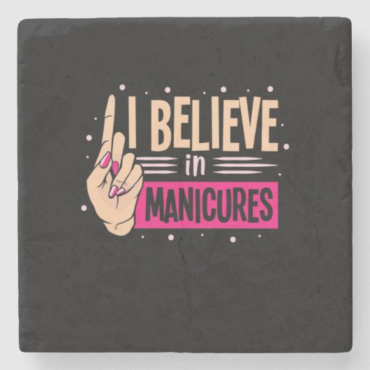 爪、 ネイル信じボス ストーンコースター (正面)