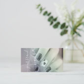 爪、 ネイル写真テンプレート書の署名エレガント 名刺 (スタンド正面)