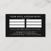 爪、 ネイル別 – オリジナル文字ロゴスケッチ – 白 名刺 (裏面)