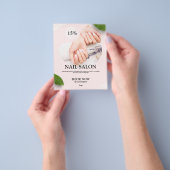 爪、 ネイル化粧品美しい事業プロモーションフライヤー チラシ (手)