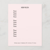 爪、 ネイル化粧品美しい事業プロモーションフライヤー チラシ (裏面)