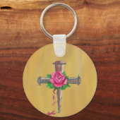 爪、 ネイル十字 キーホルダー (正面)
