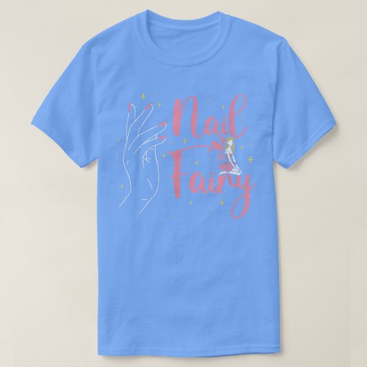 爪、 ネイル妖精のためのスパサロンマニキュリスト Tシャツ (デザイン正面)