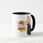 爪、 ネイル引用文デザイン マグカップ (正面右)