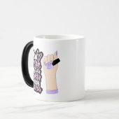爪、 ネイル引用文デザイン モーフィングマグカップ (正面左)
