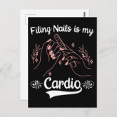 爪、 ネイル技術スポーツ化粧品爪、 ネイルファイリングマニキュリスト ポストカード (正面/裏面)