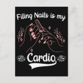 爪、 ネイル技術スポーツ化粧品爪、 ネイルファイリングマニキュリスト ポストカード (正面)