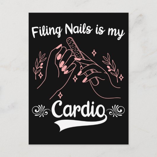 爪、 ネイル技術スポーツ化粧品爪、 ネイルファイリングマニキュリスト ポストカード (正面)