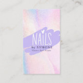 爪、 ネイル技術ネイルアーティスト美しい絵を描サロンブラシB 名刺 (正面)