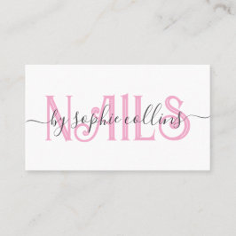 爪、 ネイル技術ネイルアート 名刺