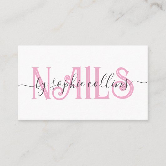 爪、 ネイル技術ネイルアート 名刺 (正面)