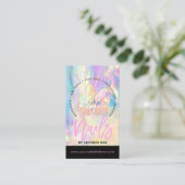 爪、 ネイル技術結晶ホログラフィック爪、 ネイル店 名刺 (スタンド正面)