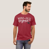 爪、 ネイル技術者サロンデザインマニキュリスト Tシャツ (正面フル)