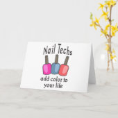 爪、 ネイル技術者 カード (黄色い花)