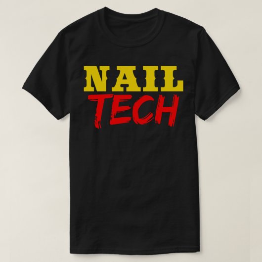 爪、 ネイル技術 Tシャツ (デザイン正面)