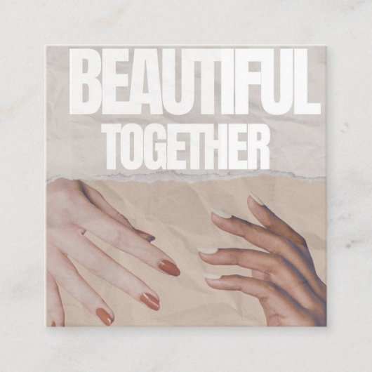 爪、 ネイル招待状 エンクロージャーカード (正面)