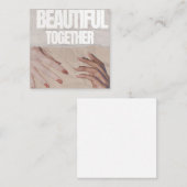 爪、 ネイル招待状 エンクロージャーカード (正面/裏面)