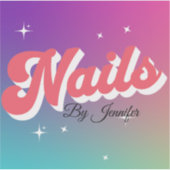 爪、 ネイル数々のカラーのロカスタマイズゴ名 シール (正面)