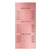 爪、 ネイル業パーソナライズされた用ラック ラックカード (裏面)