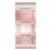 爪、 ネイル業パーソナライズされた用ラック ラックカード (裏面)