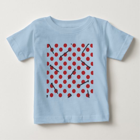 爪、 ネイル模様 ベビーTシャツ (正面)