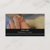 爪、 ネイル気にポートレート、ポダイアトリクニック、ポダイアトリスト 名刺 (正面)